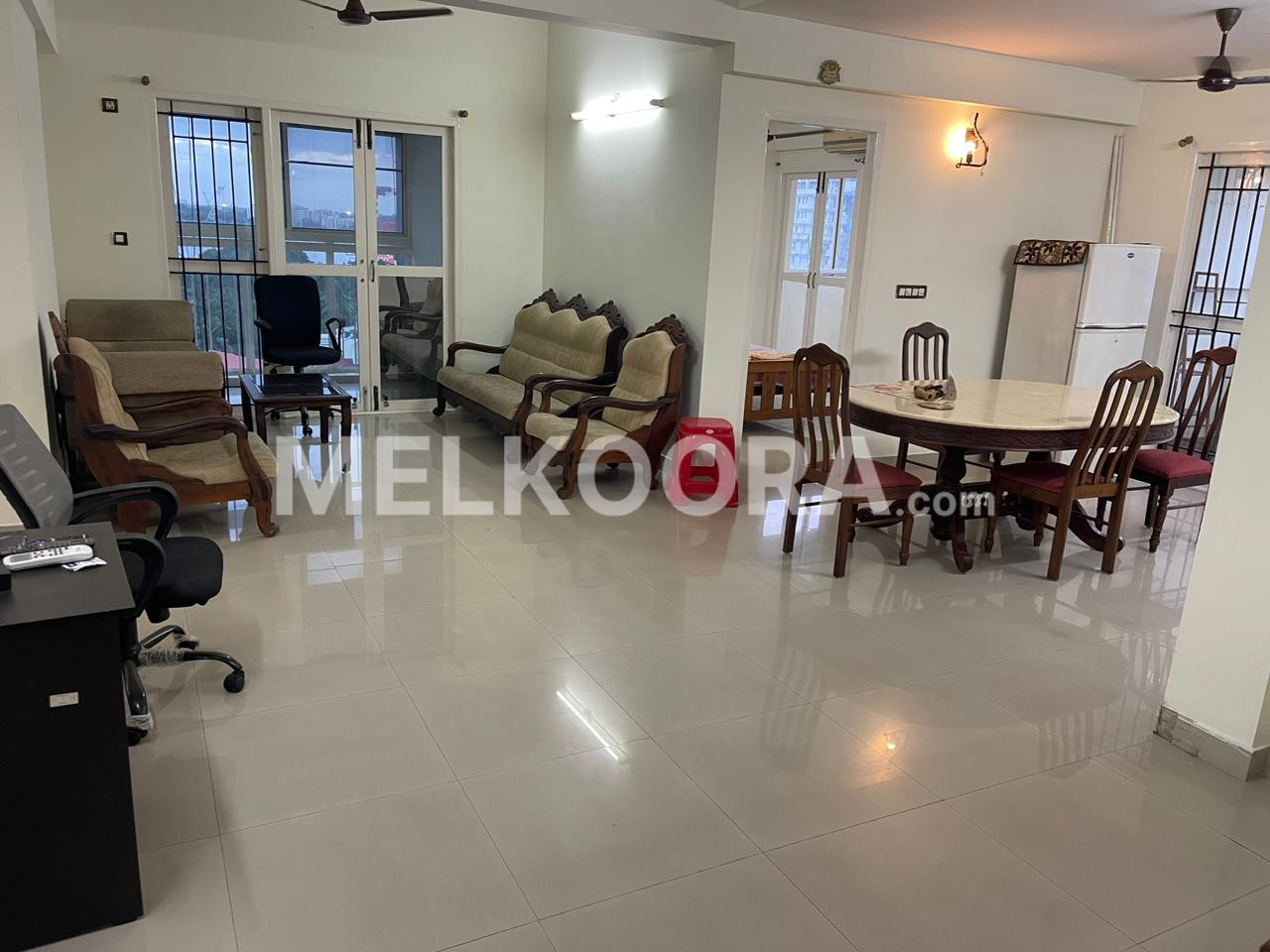 3BHK 1800Sqft Fully Furnished Apartment For Rent at Ravipuram For Rs 40000/Month